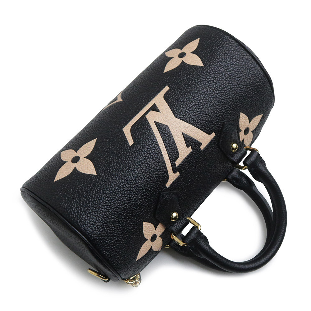 LOUIS VUITTON Papillon Empreinte Black Beige Shoulder Handbag Crossbody - Picture 6 of 10